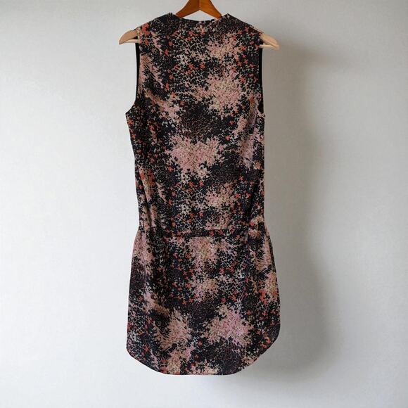 Karen Zambos Black Multicolor Abstract Colton Shirt Dress - Size Medium $150 - Picture 5 of 11